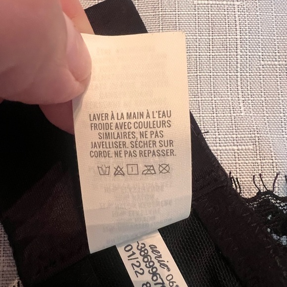 Aerie Real Power Black Lace Bra - 34DD - Picture 5 of 5